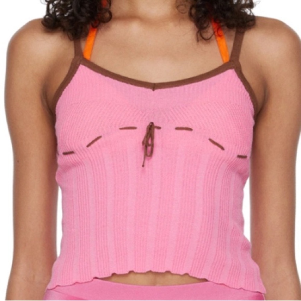 Gimaguas Mola Pink Fine-Knit Tank